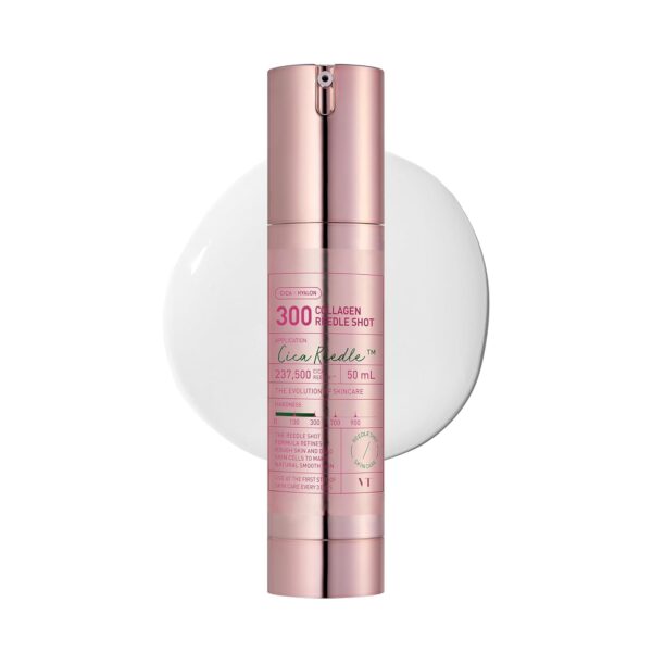 VT COSMETICS Collagen Reedle Shot 300 Essence | Daily Exosome Serum for Plumping, Microneedling Serum, Centella Asiatica, Hyaluronic Acid, Soft Skin, Regeneration, Glass Skin, Korean Skin Booster